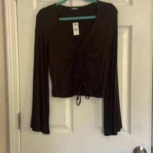 NWT Express long sleeve black shirt